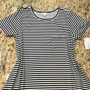 NWT LuLaRoe Large carly- black and white
